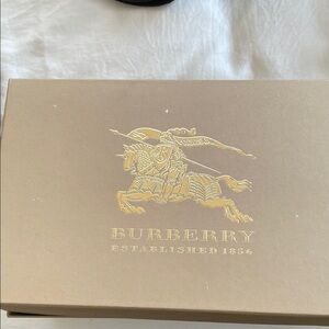Burberry Tan Box with Gold Logo